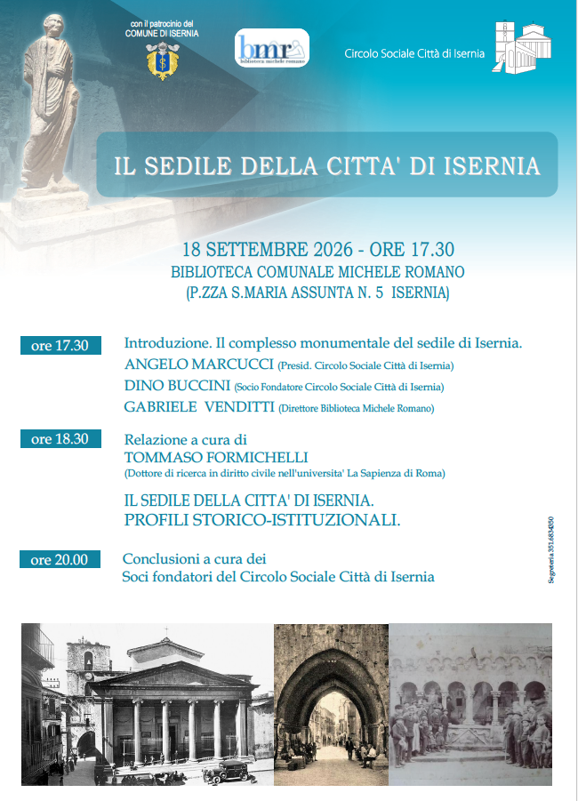 Locandina di Il sedile della città di Isernia